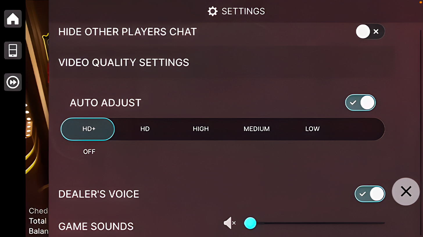 Application settings